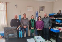 Gualjaina: Limarieri recibió autoridades de la Universidad del Chubut