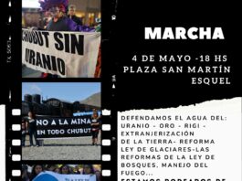 Este lunes es 4 y hay marcha del No a la Mina