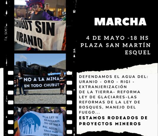 Este lunes es 4 y hay marcha del No a la Mina