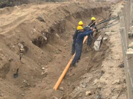 Avanzan las obras de gas, alumbrado y apertura de calles en Valle Chico