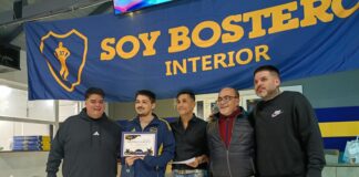 Boca Juniors reconoció la labor solidaria de la Peña Roberto Mouzo de Esquel