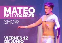 Mateo presenta su primer espectáculo solista de bellydance en Esquel