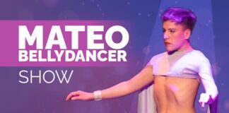 Mateo presenta su primer espectáculo solista de bellydance en Esquel