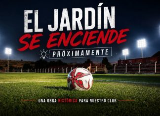 El Club Fontana inició el proyecto de iluminación del estadio