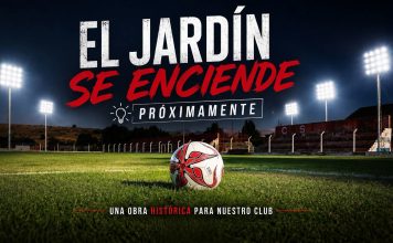 El Club Fontana inició el proyecto de iluminación del estadio