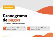 Provincia anunció las fechas de pago para jubilados y empleados públicos