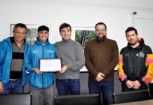Chubut anunció una pista de tartán para Esquel y reconoció a Joaquín Arbe y Eulalio Muñoz