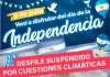 Suspenden el desfile por el Día de la Independencia debido a las condiciones climáticas