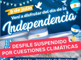 Suspenden el desfile por el Día de la Independencia debido a las condiciones climáticas