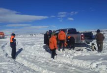 Asisten a pobladores afectados por la nieve en el sur de la provincia