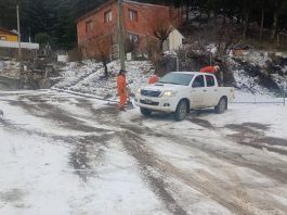 Intensifican el Operativo de Invierno en los sectores altos de Esquel