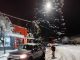 Trevelin con nieve: trabajan en el despeje de calles para garantizar la circulación
