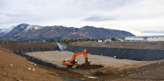 Planta de Tratamiento: colocan la membrana protectora para el segundo módulo