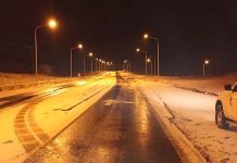 Advierten por calzada resbaladiza en la Ruta Nacional 259 entre Esquel y Trevelin