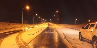 Advierten por calzada resbaladiza en la Ruta Nacional 259 entre Esquel y Trevelin