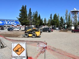 Comienzan las obras de renovación en el estacionamiento del Aeropuerto de Esquel