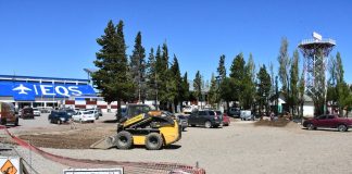 Comienzan las obras de renovación en el estacionamiento del Aeropuerto de Esquel
