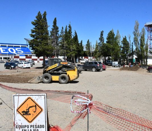 Comienzan las obras de renovación en el estacionamiento del Aeropuerto de Esquel