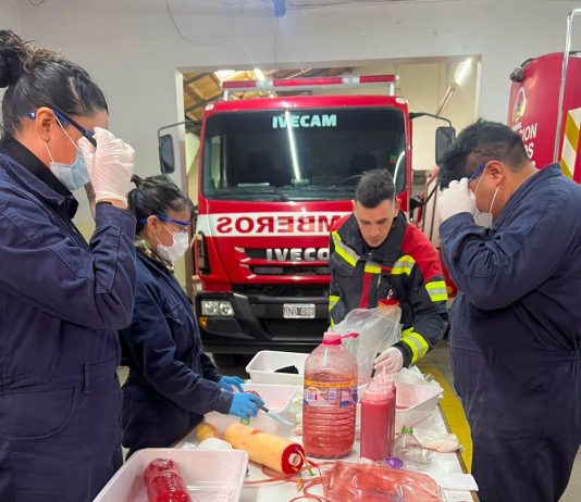 Aspirantes a bomberos participaron de una jornada de formación en atención prehospitalaria
