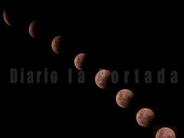 A pesar de las nubes y la lluvia, Esquel fue testigo de un atrapante eclipse parcial de luna