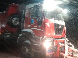 Corte preventivo en la Ruta Nacional 40 entre Esquel y Epuyén por intensa nevada