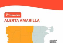 Alerta amarilla: pronóstico de nieve para este jueves en la cordillera