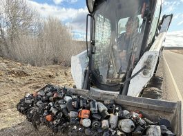 Retiraron los residuos peligrosos arrojados a la vera de la Ruta 12