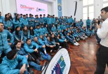 Chubut rumbo a los Juegos de la Araucanía: Torres recibió a los deportistas que competirán en Chile
