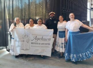 Ayehuen participó del Encuentro Internacional de Danzas Nativas en El Calafate