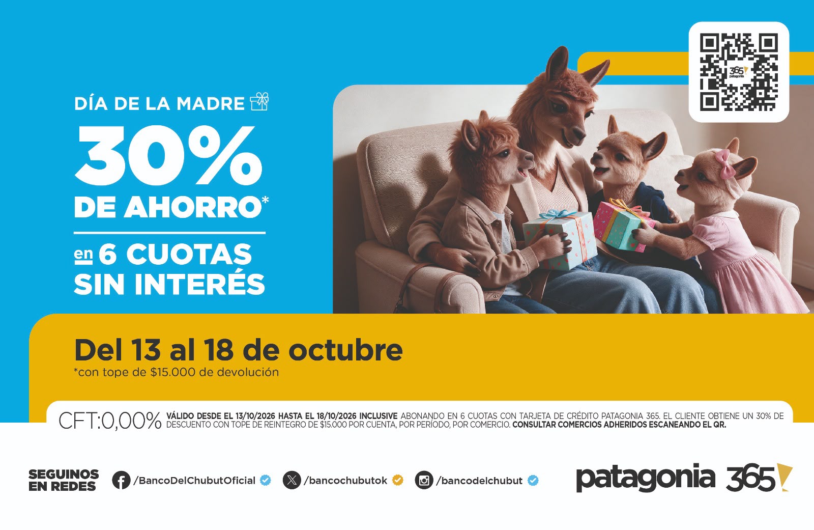 El Banco del Chubut acompaña el Día de la Madre con beneficios para las familias y el comercio local - Diario La Portada